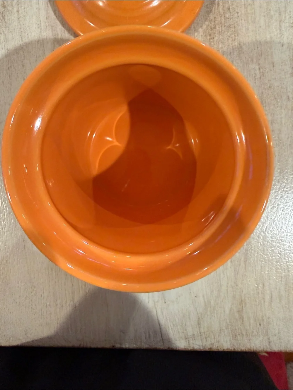 Fiesta Tangerine Sugar / Small Canister with Lid